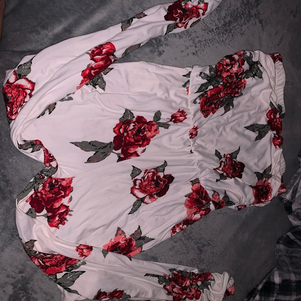 Floral tube top jumper